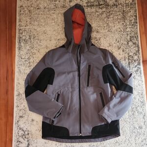 G.H. Bass & Co. Gray and Black Jacket with Orange Interior